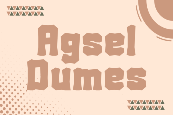 Agsel Dumes: A Spooky Display Font