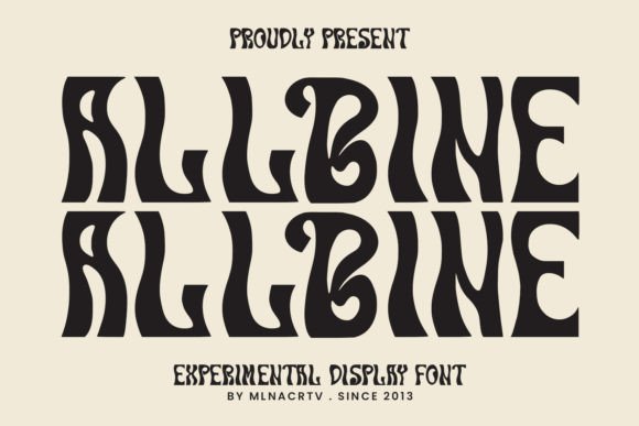 Allbine: A Display Font for Creative Expression