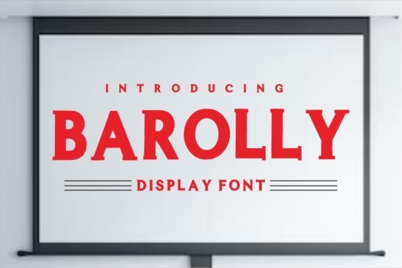 Barolly Font for Creative Projects