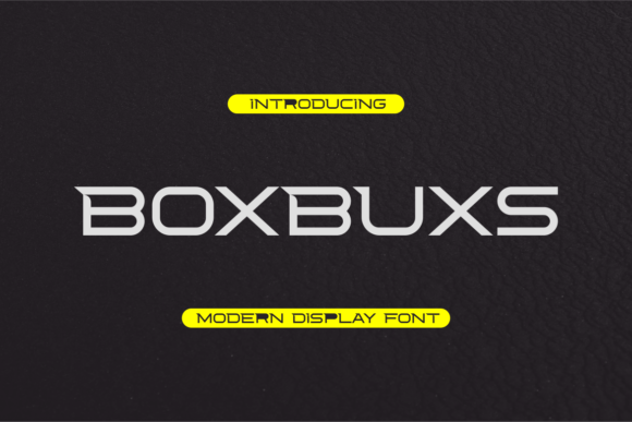 Boxbuxs: A Display Font for Creative Expression