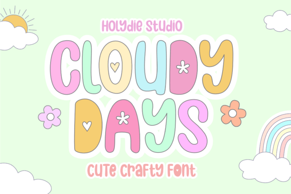 Cloudy Days Font for Creative Makers