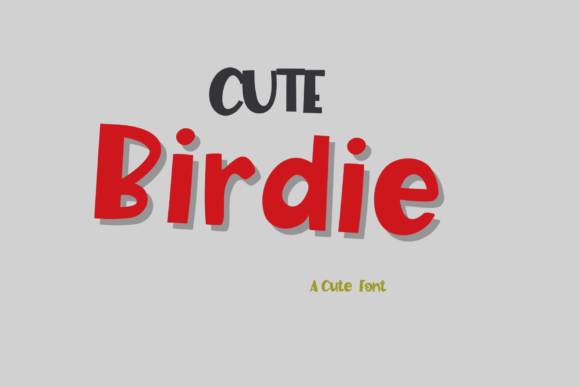 Cute Birdie Font for Creative Makers