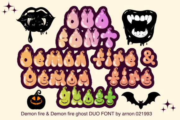 Demon Fire Duo Font Review