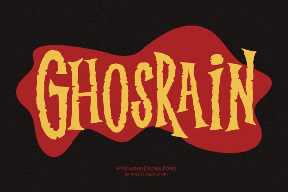 Ghosrain: A Spooky Font for Creative Projects
