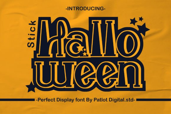 Halloween Stick Font for Creative Brands