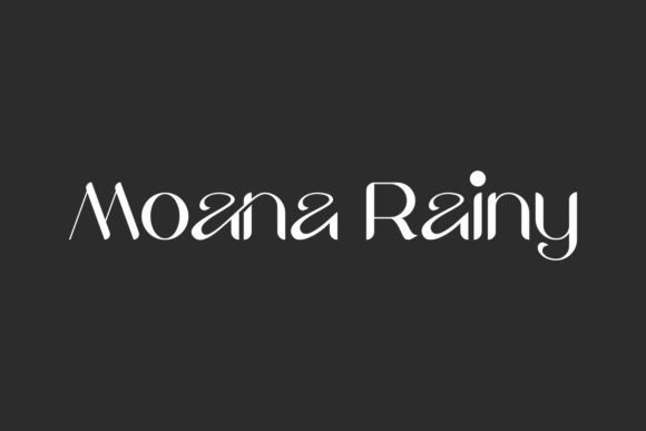 Moana Rainy Font for Stylish Design