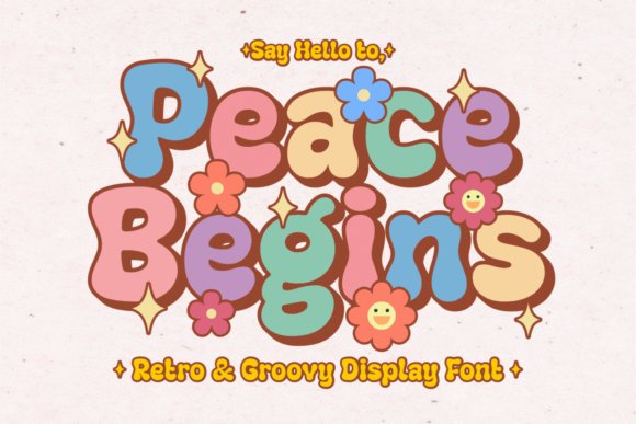 Peace Begins Font for Bold Branding