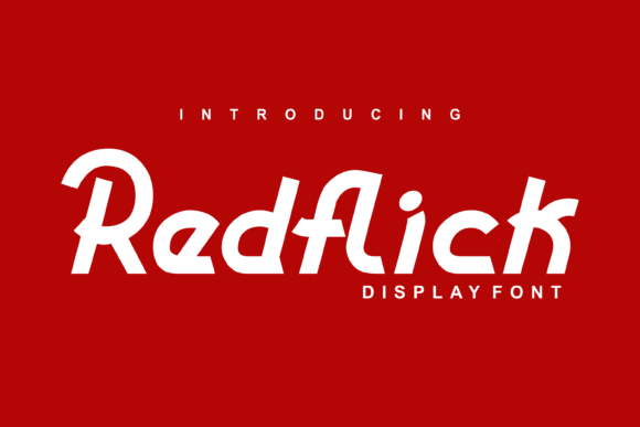 Redflick Font for Creative Campaigns