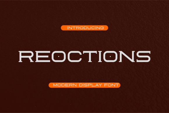 Reoctions: A Creative Font for Business Branding