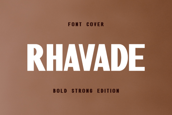 Rhavade: Bold Display Font for Creative Projects