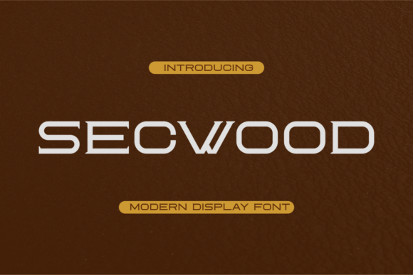 Secwood: A Display Font with Whimsy and Edge