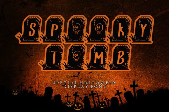 Spooky Tomb Font for Halloween Branding