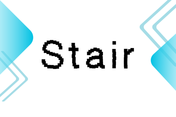Stair: A Pixelated Display Font for Creative Web Design