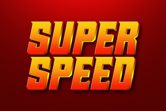 Super Speed Font for Web Design